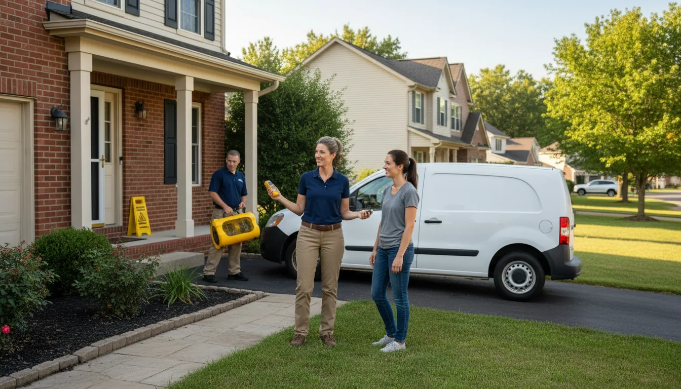 Water restoration image for Water Damage & Restoration Services in Hartford, WV
